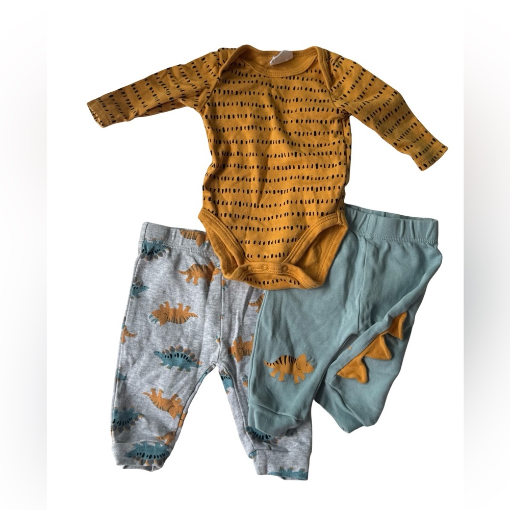 Dinosaur Baby Bodysuit and Pants Set